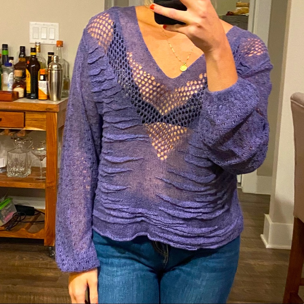 Free People Sweater Blouse. Small. New w/tags